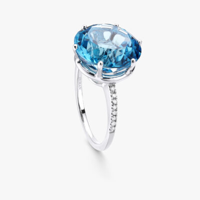 Anillo Durán con Topacio Azul