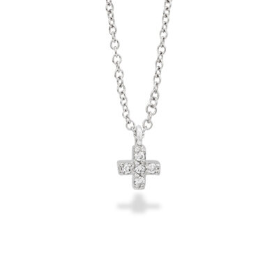 Durán Mini Cross Diamond Pendant