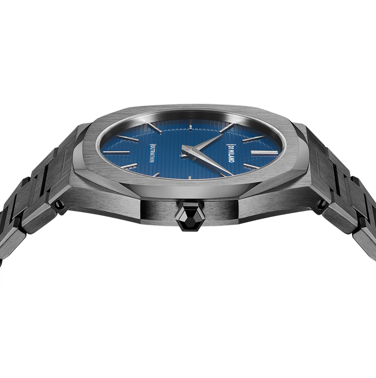 D1 Milano Ultra Thin Watch Bracelet 40mm Petrol Blue Duran Joyeros