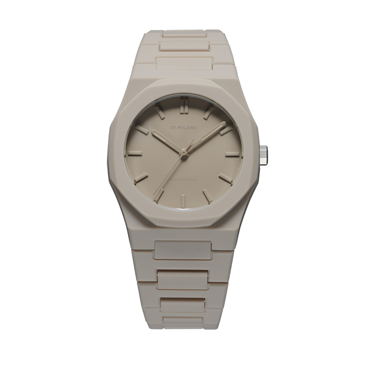 D1 Milano Polycarbon Watch 37mm – Ecru Taupe