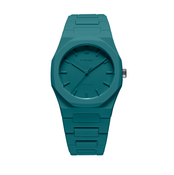 D1 Milano Polycarbon Watch 37mm – Teal Green