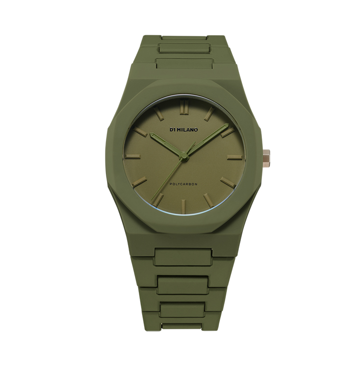 D1 Milano Polycarbon Watch 40.5mm – Military Green