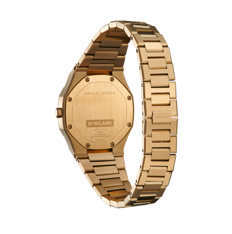 D1 Milano Ultra Thin Watch Bracelet 30mm Zephyr Gold Duran Joyeros
