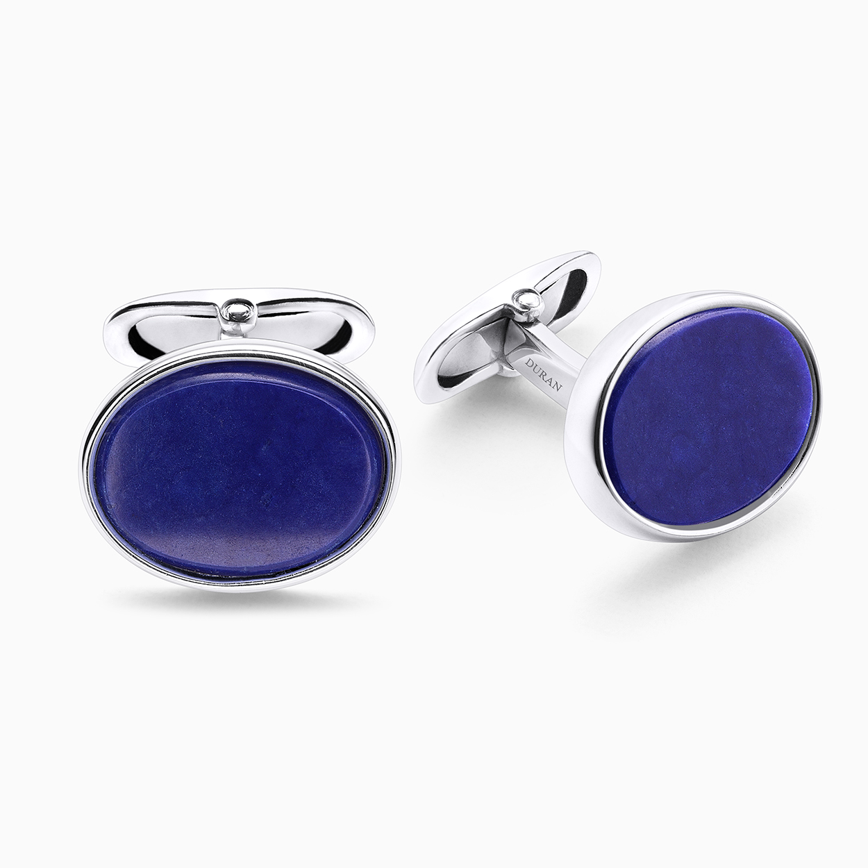 Durán Silver Cufflinks with Lapis Lazuli