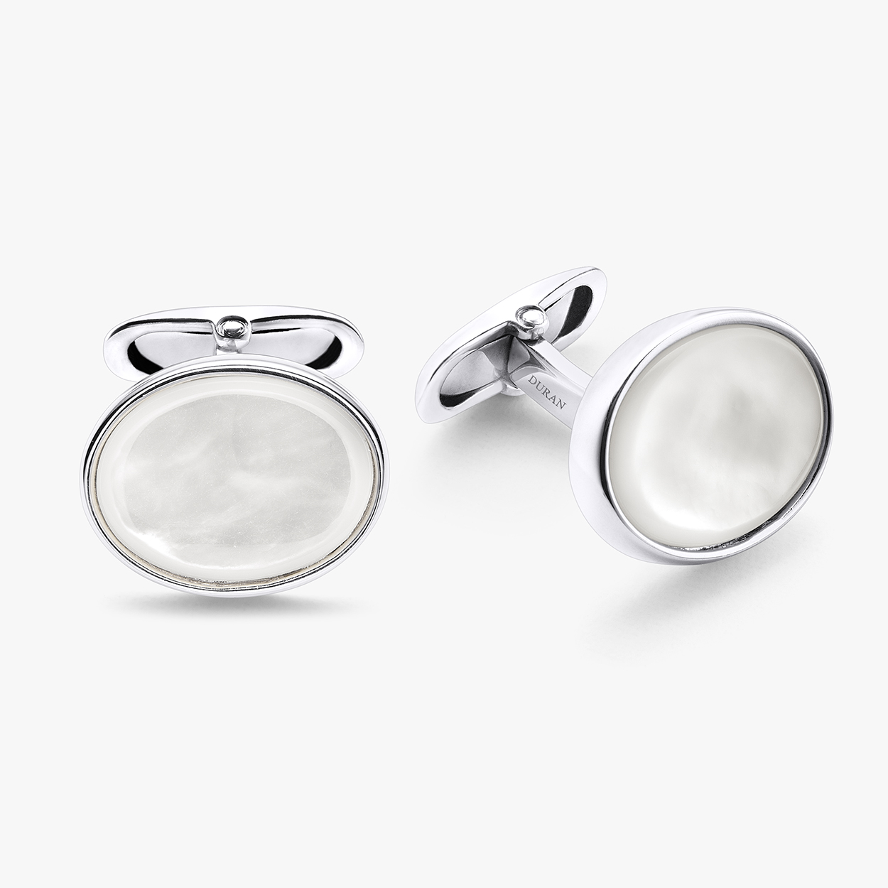 Durán Silver Cufflinks with Mother of Pearl