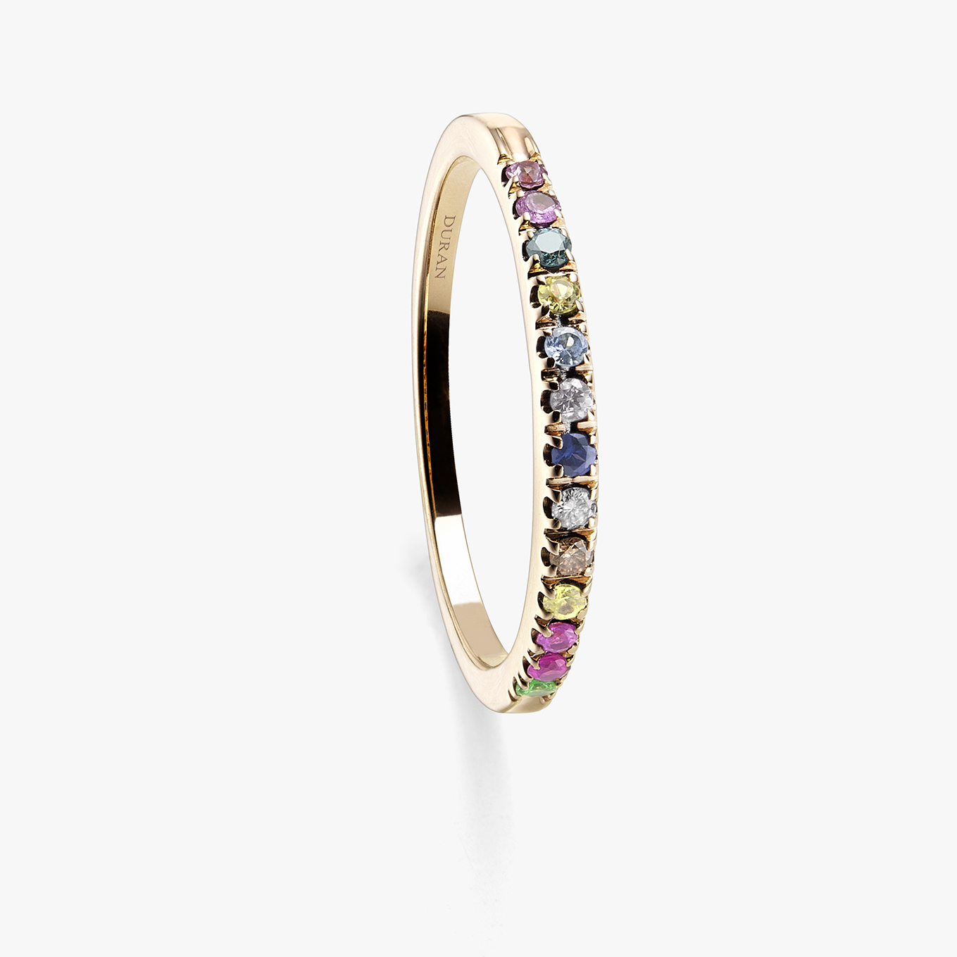 Anillo Durán con Piedras Multicolor