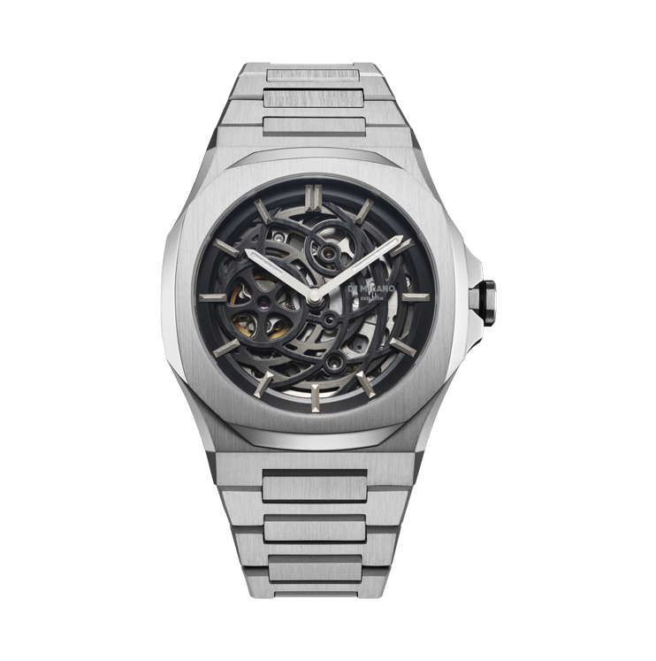 D1 Milano Skeleton Watch 41.5mm – Silver