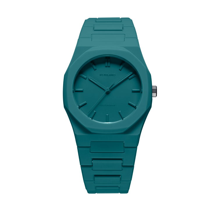 Reloj D1 Milano Polycarbon 37mm Teal Green Duran Joyeros
