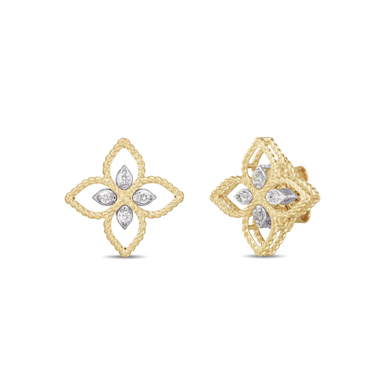 Pendientes Roberto Coin Princess Flower