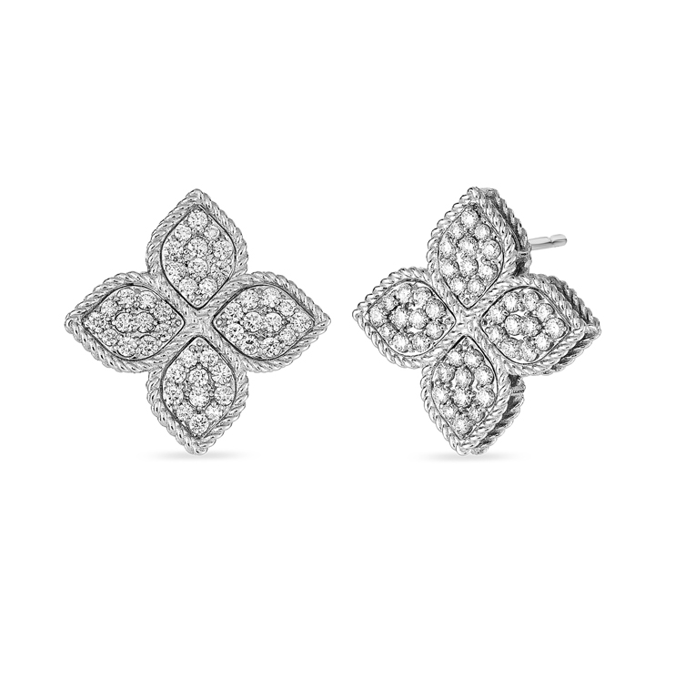 Pendientes Roberto Coin Princess Flower