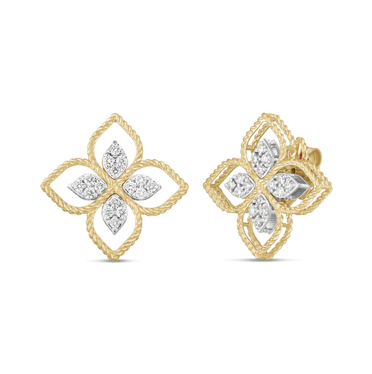 Pendientes Roberto Coin Princess Flower