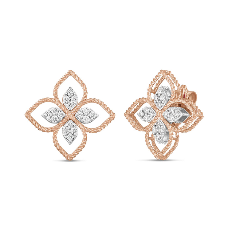 Pendientes Roberto Coin Princess Flower