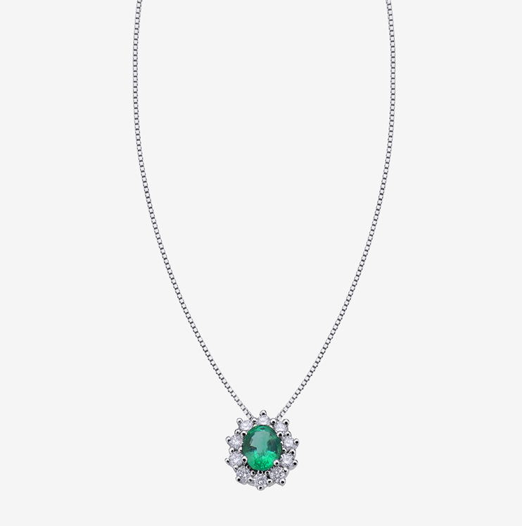 Colgante Durán con esmeralda