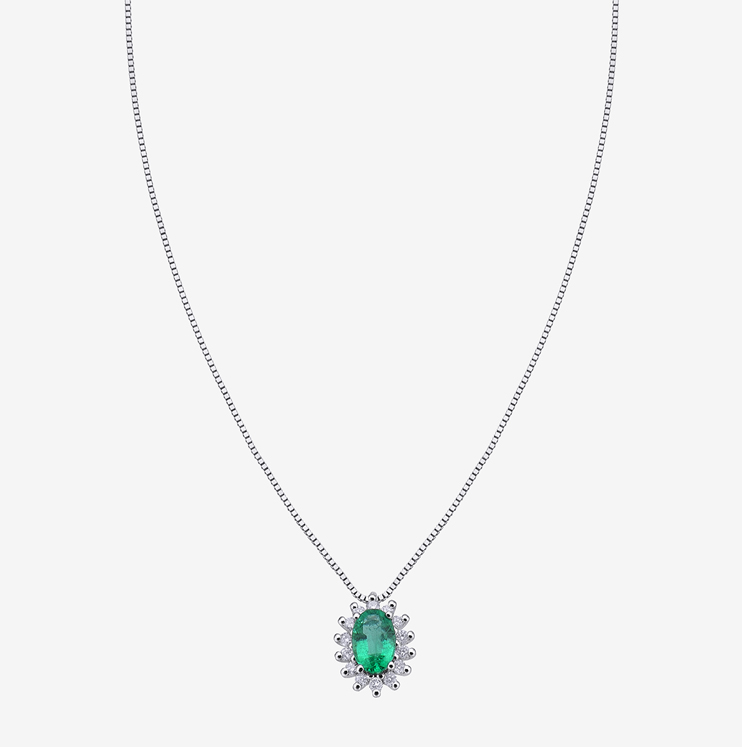 Colgante Durán con esmeralda