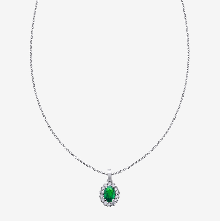 Colgante Durán con esmeralda
