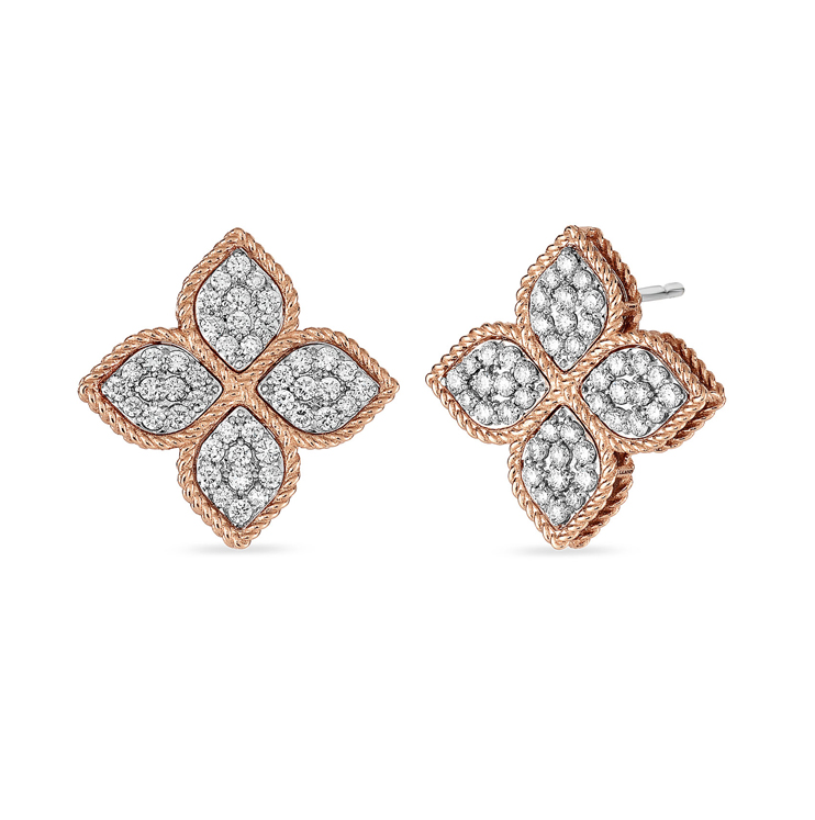 Pendientes Roberto Coin Princess Flower