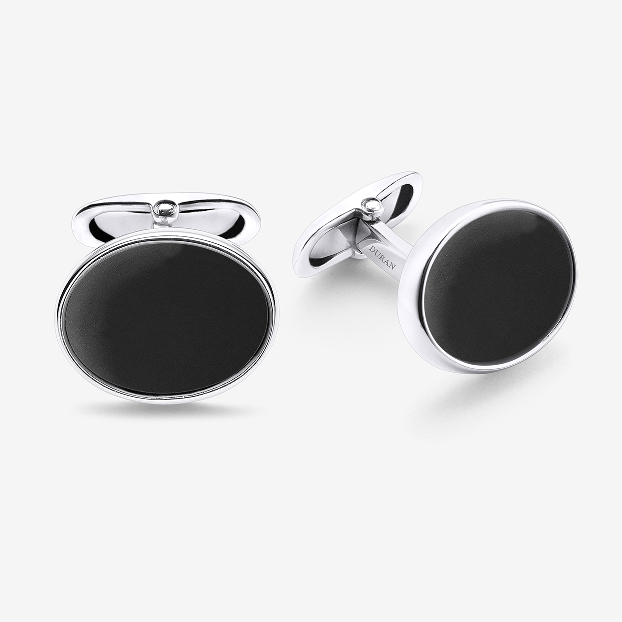 Durán Silver Cufflinks with Onyx