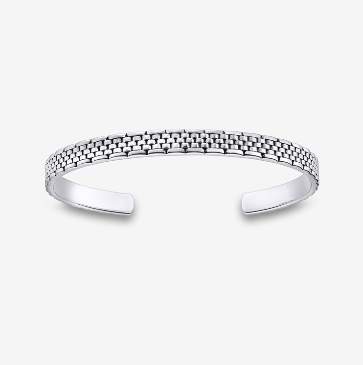 Pulsera abierta Durán de plata