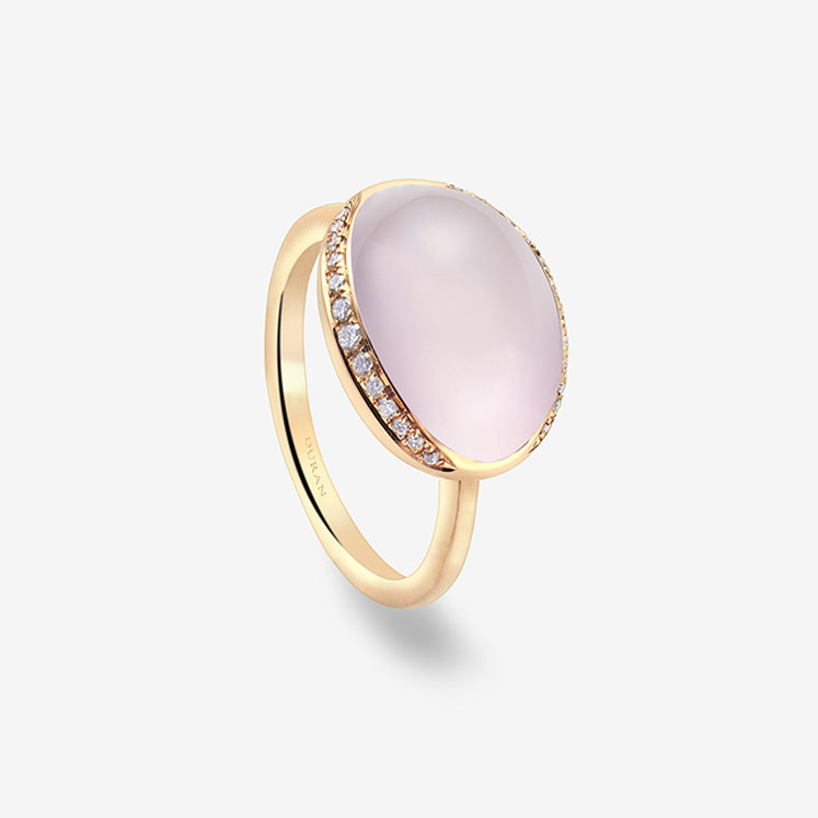 Anillo Durán con Cuarzo rosa