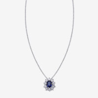 Durán pendant with sapphire