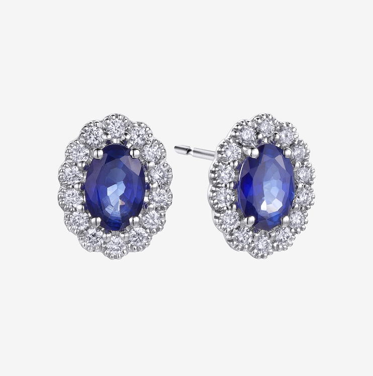 Durán earrings with sapphire